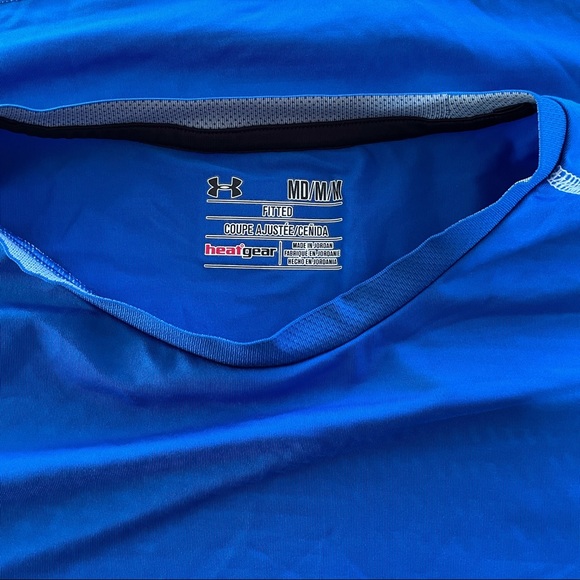 Under Armor Fitted Blue Shirt - Picture 3 of 3